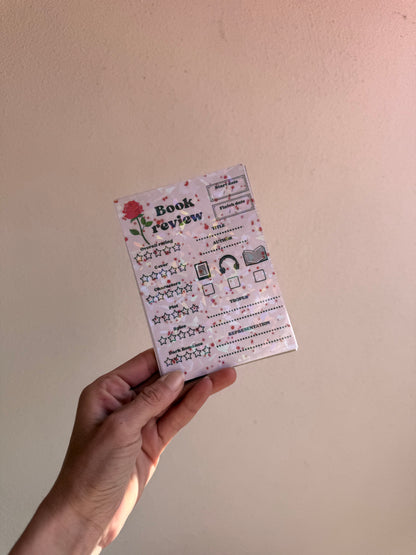 Obsession - réversible book review & notes pad (Dark romance)