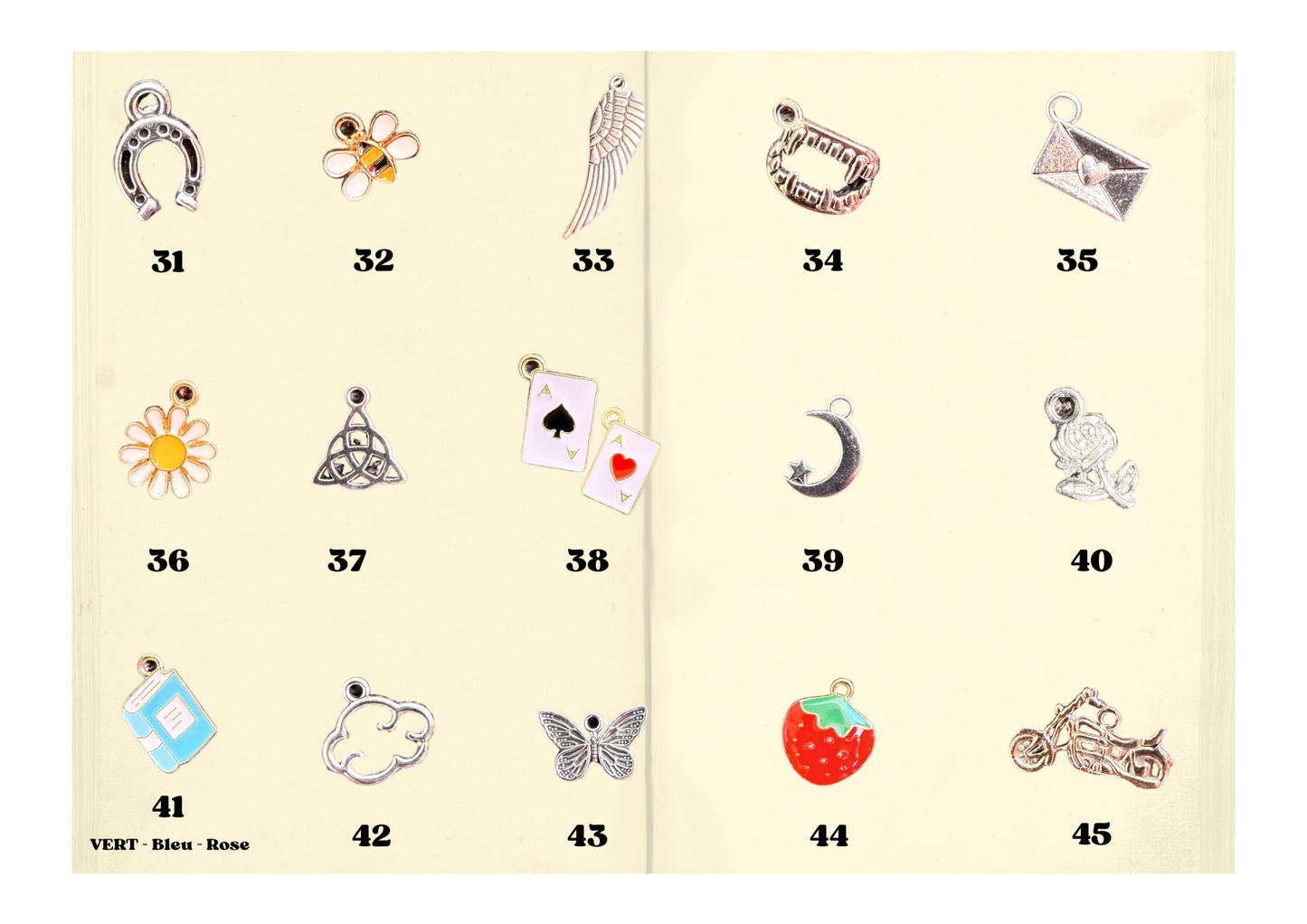 Marque-pages bijoux Personnalisable