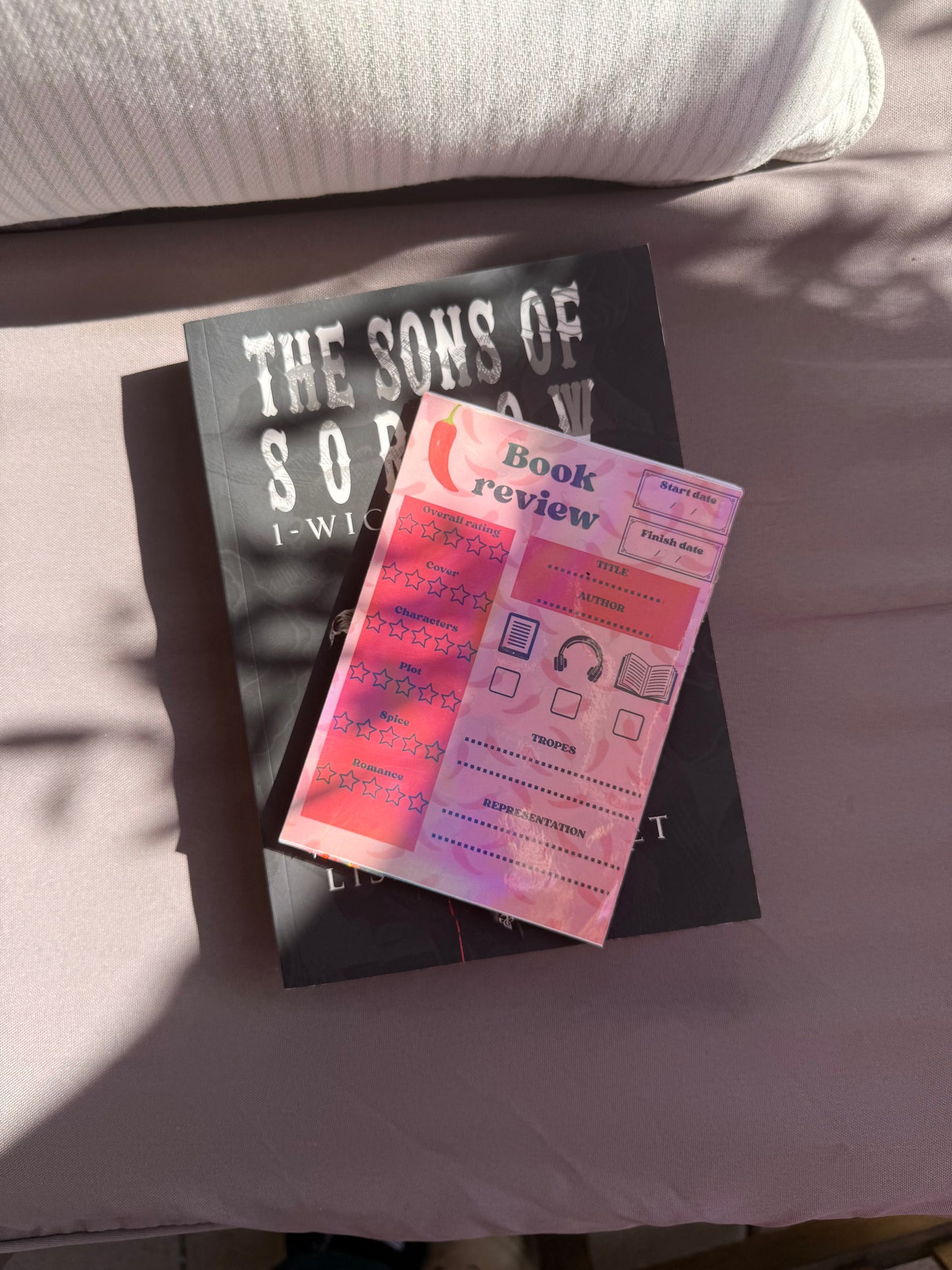 Blush - réversible book review & note pad (spicy édition)