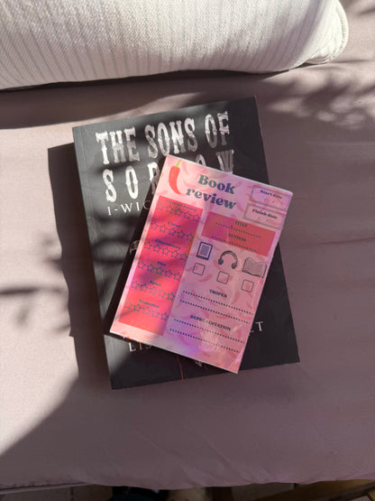 Blush - réversible book review & note pad (spicy édition)