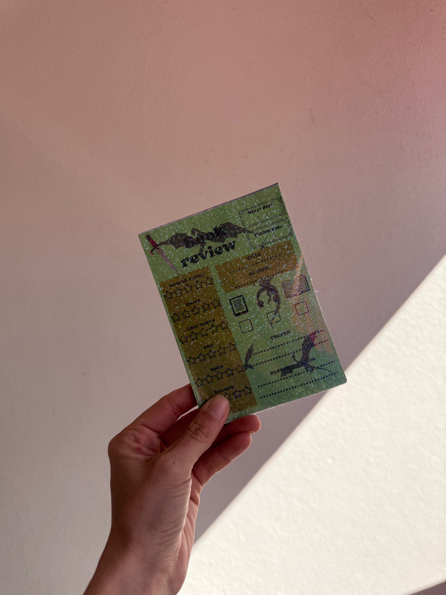 Enchanted - réversible book review & notes pad (Fantasy)